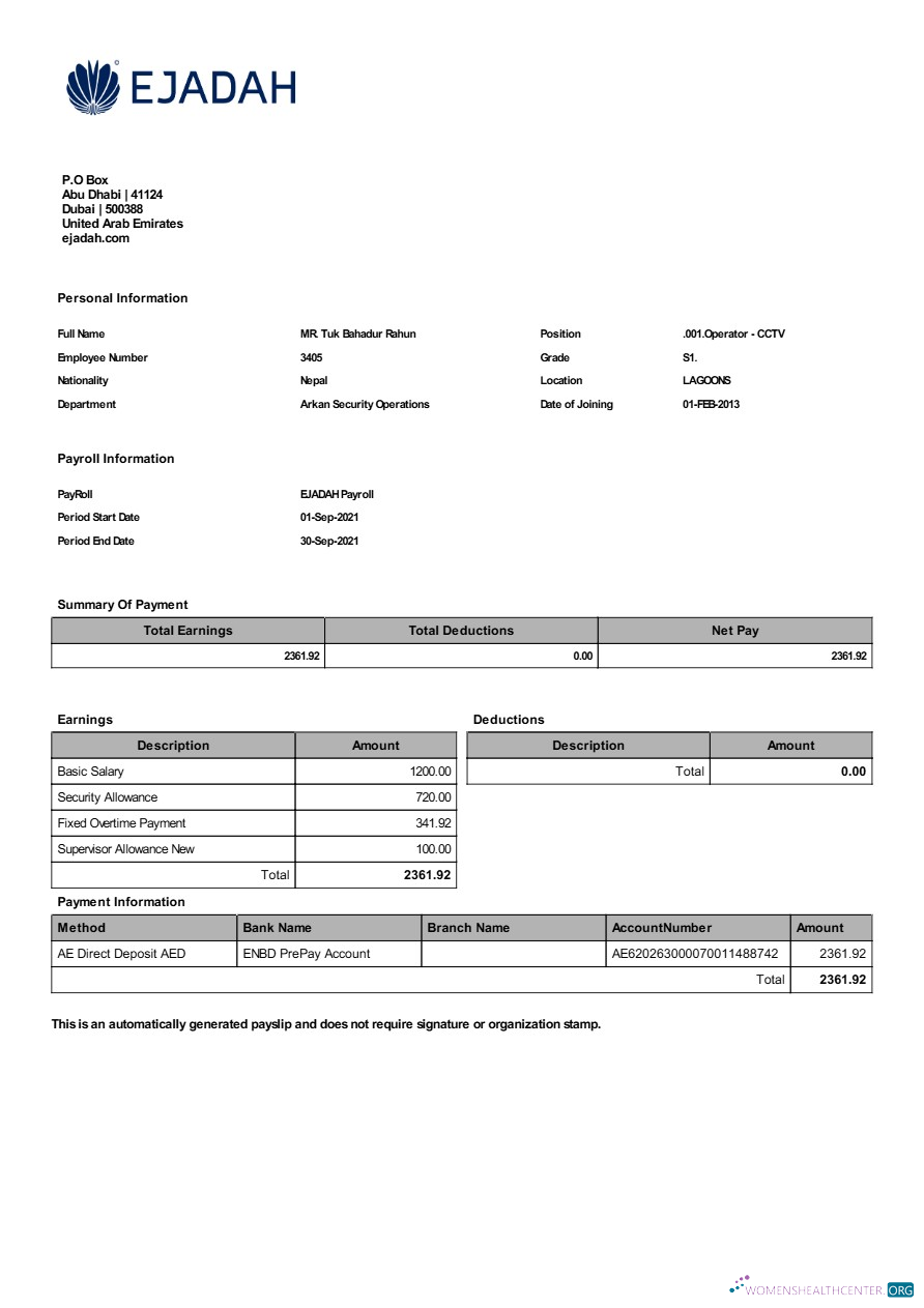 Download Ejadah asset management company payroll template in Word and PDF formats.pdf, 1 Photoshop template